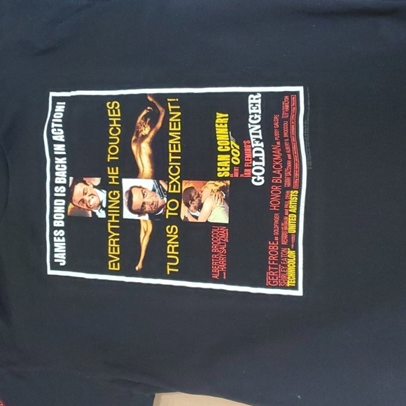 All Sport proweight Other - All Sport Vintage 90's Tee 007 James Bond black single stitch tee made in USA